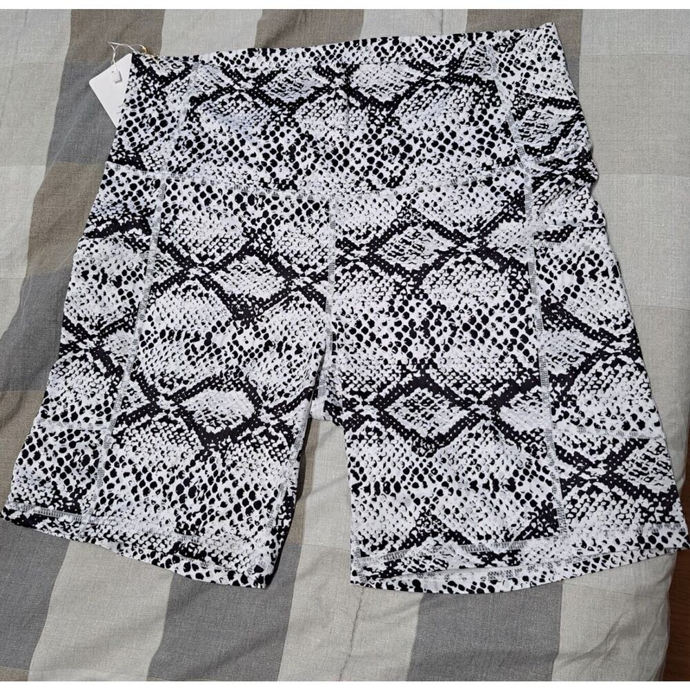 LXNMGO Women's High Waist Yoga‎ Shorts with Pockets Stretch Workout Running XL